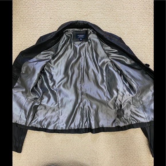 Sonoma Lambskin Leather Jacket Women’s Medium - Picture 3 of 6